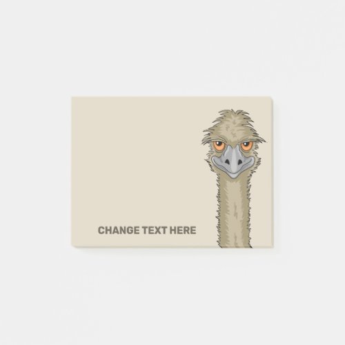 Emu Custom Text Small Notes