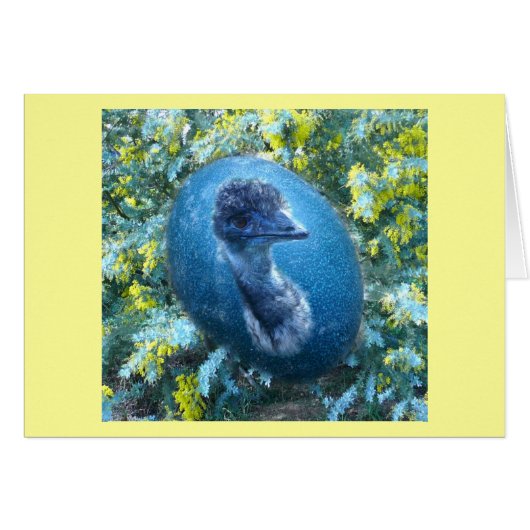 Emu Egg,  Wildlife Cards (Front Horizontal)
