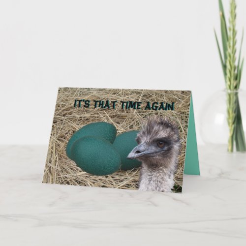Emu  Eggs_customize any Card