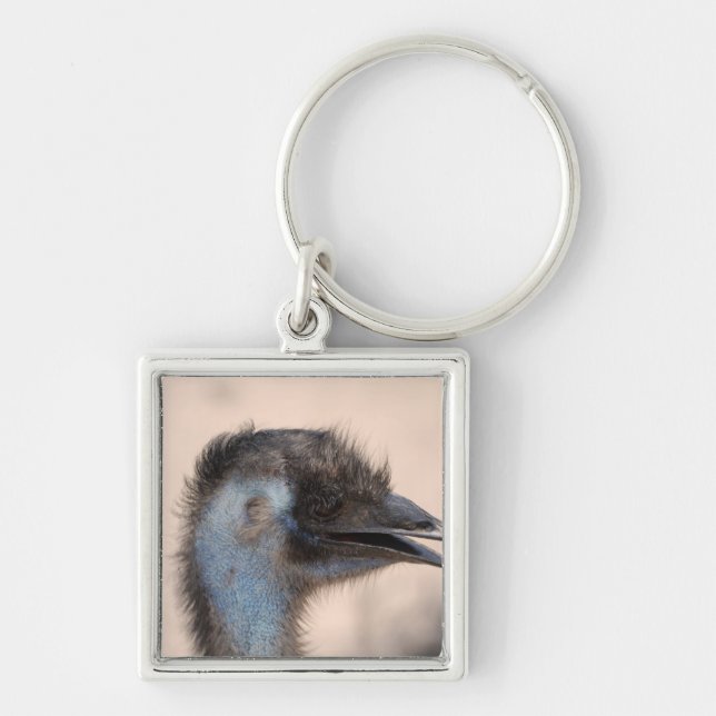 Emu Face Keychain (Front)