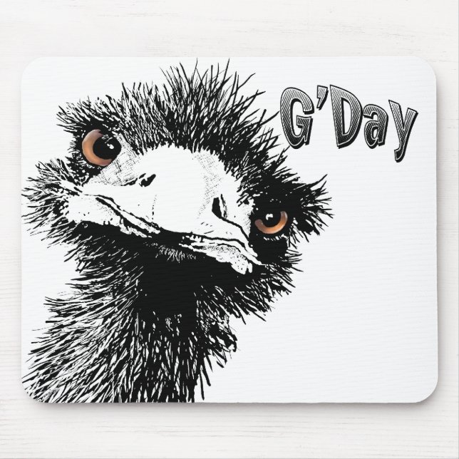 Emu - G'Day Mouse Pad (Front)