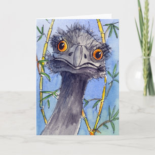 Emu greeting card, just for the fun of it. card