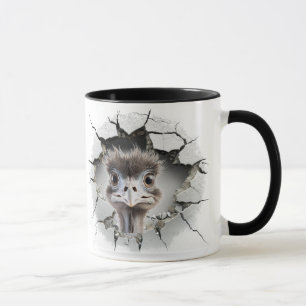 EMU inside a cracked wall Mug