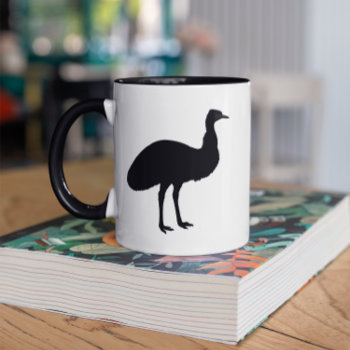 Emu Mug by silhouette_emporium at Zazzle