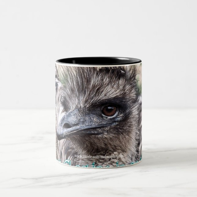 Emu Mug-customize Two-Tone Coffee Mug (Center)