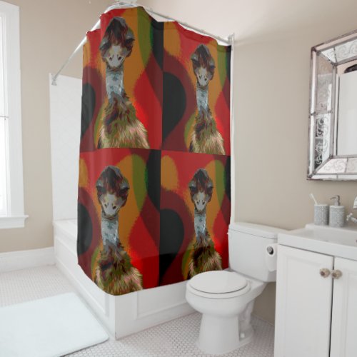 Emu Oil Paint Shower Curtain