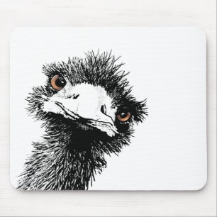 Emu – Pen and Ink Mouse Pad