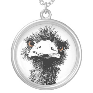Emu Silver Plated Necklace