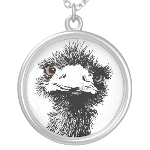 Emu Silver Plated Necklace