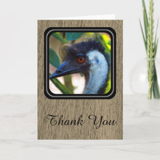 Emu Thank You card