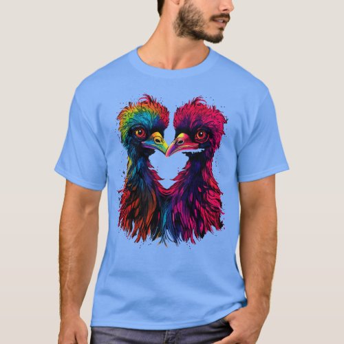 Emu Valentine Day T_Shirt