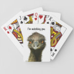 Emu Watching You Playing Cards at Zazzle