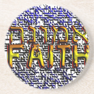 Emunah Faith Sandstone Coaster