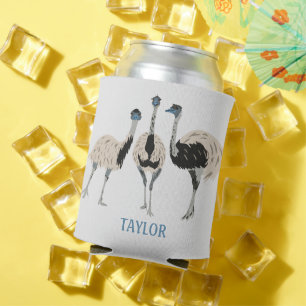 Emus Bird Lovers Personalized Can Cooler