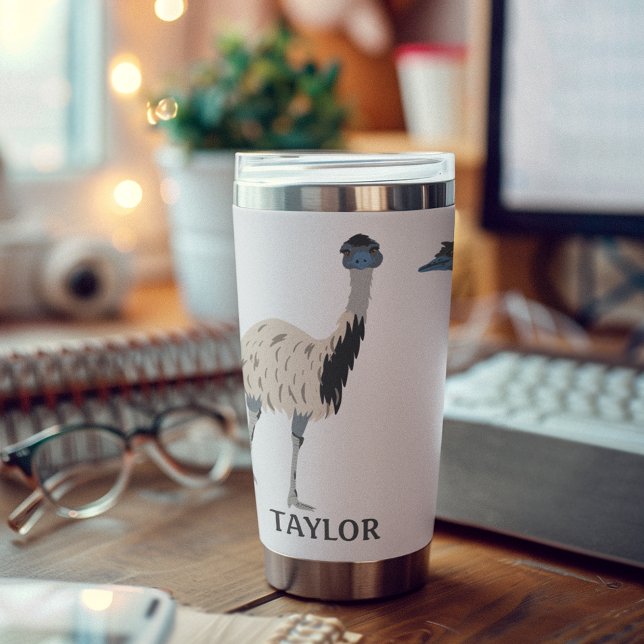 Emus Bird Lovers Personalized Insulated Tumbler (Creator Uploaded)
