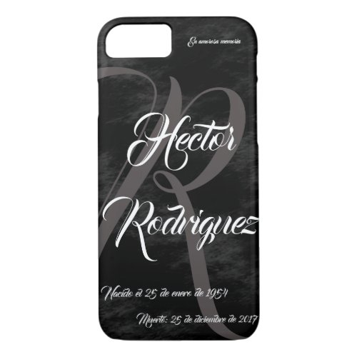 En cariosa funda de telfono con memoria iPhone 87 case