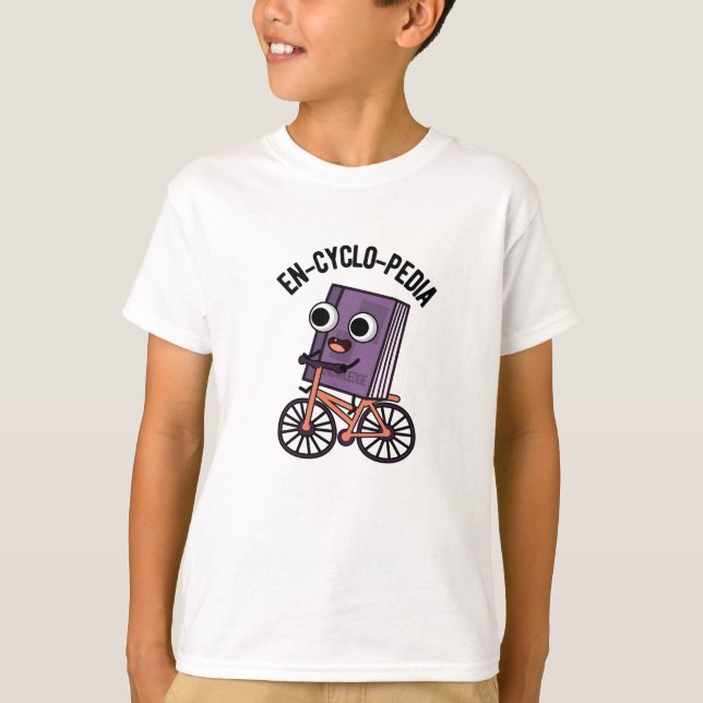 En-cyclo-Pedia Funny Encyclopedia Pun  T-Shirt (Front)