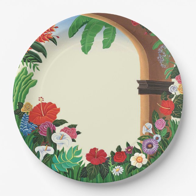En el Jardin Paper Plates (Front)