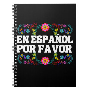 En Español Por Favor ,Spanish Teacher Gift Maestro Notebook