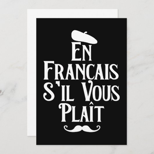 En Francais S'il Vous Plait - French Language (Front/Back)