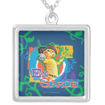 En Garde Silver Plated Necklace by pussinboots at Zazzle