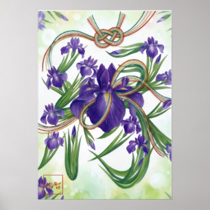 En: Irises and Mizuhiki260010008 Poster