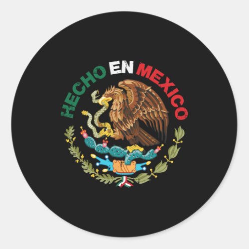 En Mexico Eagle Mexican Independence Day Men Women Classic Round Sticker