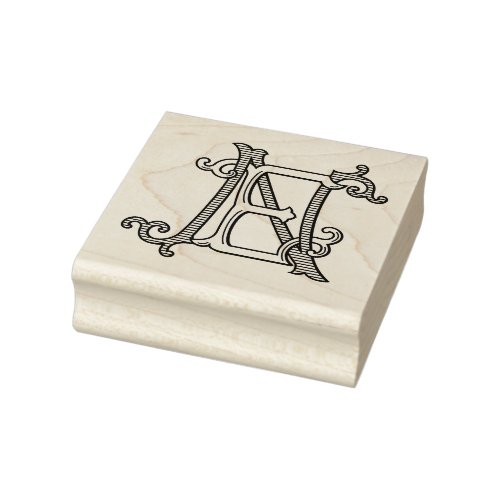 EN Monogram NE Monogram Rubber Ink Stamp