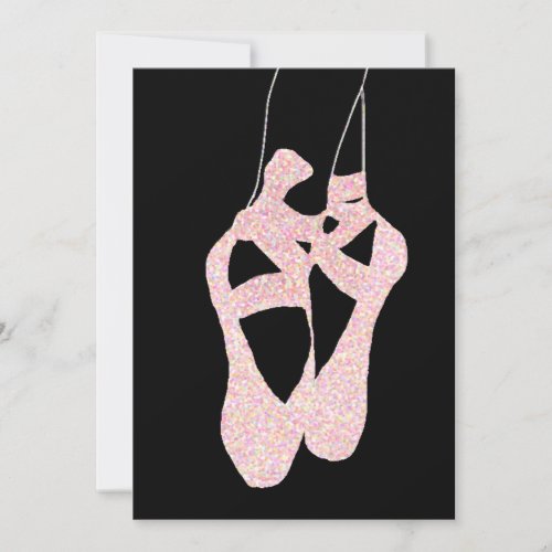 En Pointe Ballet Shoes Invitations