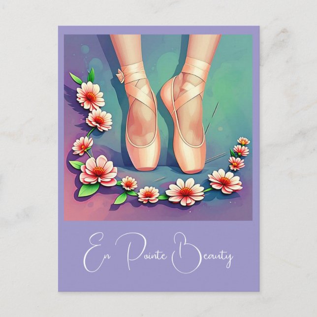 " EN POINTE BEAUTY " POSTCARD (Front)