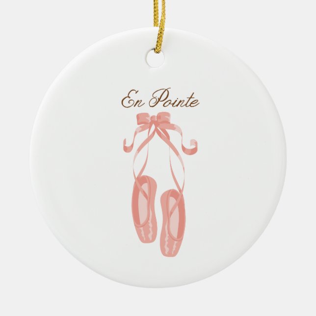 En Pointe Ceramic Ornament (Front)