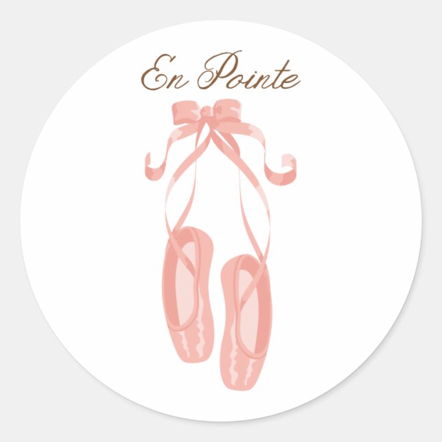 En Pointe Classic Round Sticker (Front)