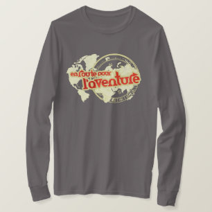 en route pour l'aventure graphic travel t-shirt