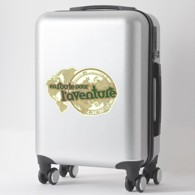 En route pour l'aventure travel sticker (Suitcase)