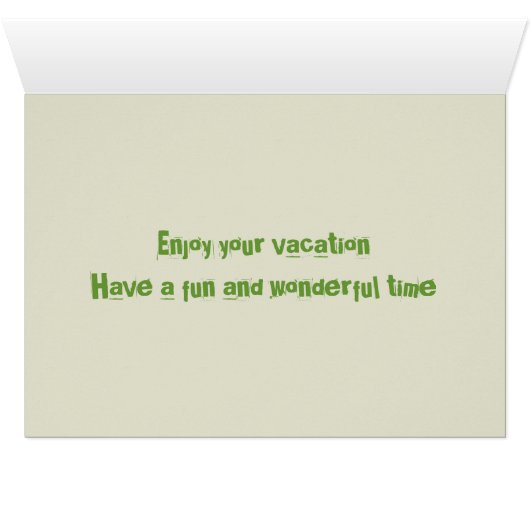 en route pour l'aventure vacation card (Inside Horizontal (Bottom))