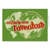 en route pour l'aventure vacation card (Front Horizontal)
