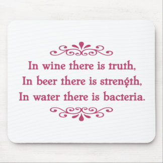 En Vino Veritas -cf Mouse Pad