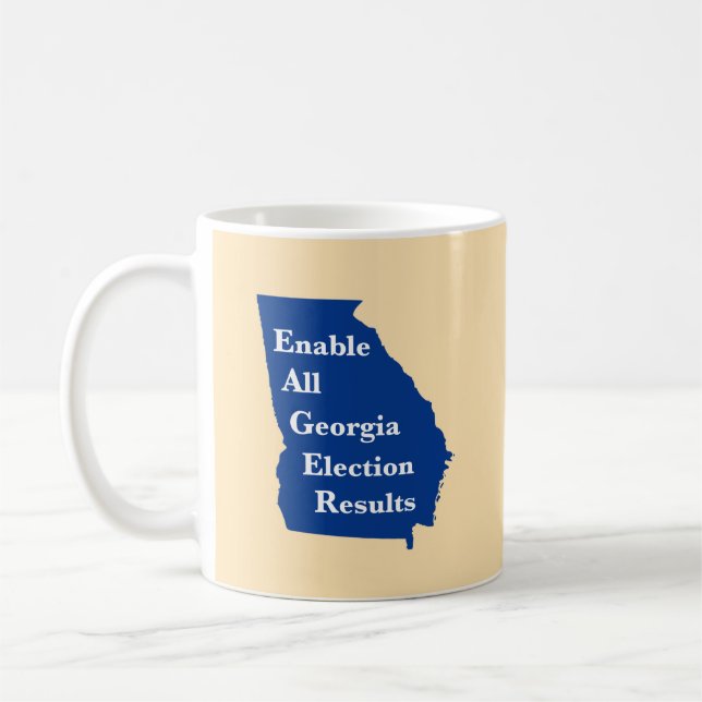 Enable All Georgia Election Results Coffee Mug (Left)