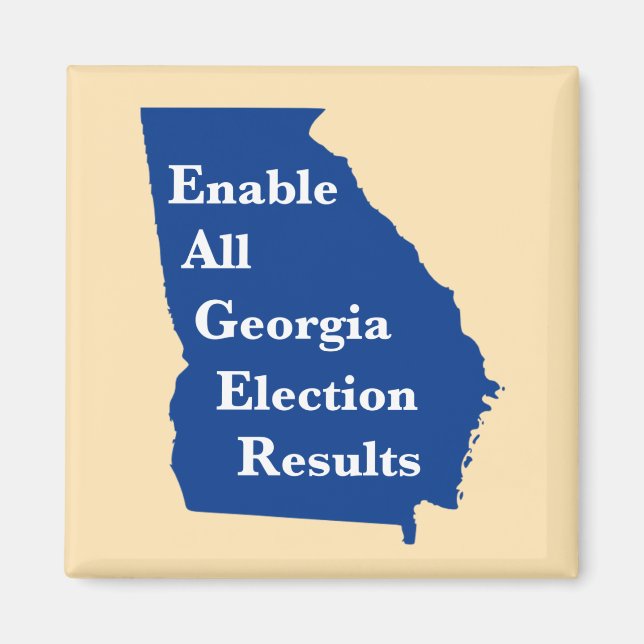Enable All Georgia Election Results Magnet (Front)