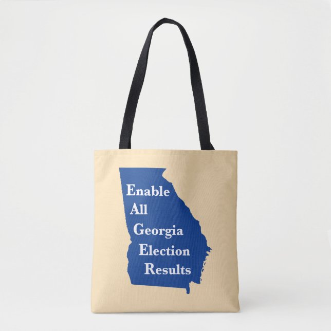 Enable All Georgia Election Results Tote Bag (Front)