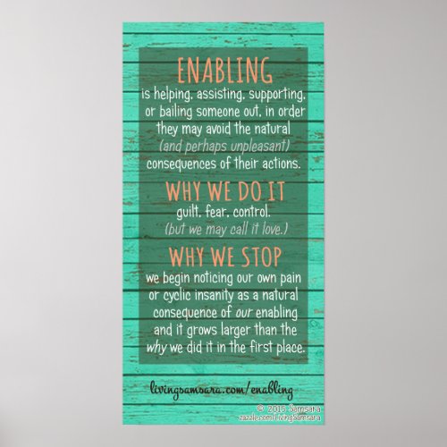 Enabling Definition Why Do It Why Stop Poster