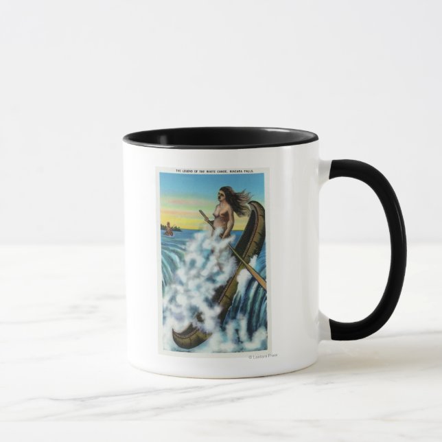 Enactment of the Legend of the White Canoe Mug (Right)