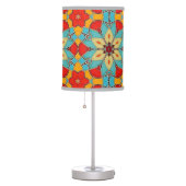 Enamel Look Mosaic / Stained Glass Flower Table Lamp (Right)