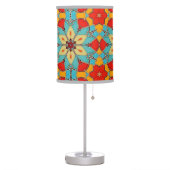 Enamel Look Mosaic / Stained Glass Flower Table Lamp (Left)