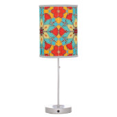 Enamel Look Mosaic / Stained Glass Flower Table Lamp (Back)