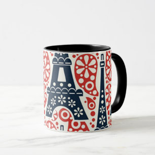 Enamel Paris Folk Floral Combo Mug