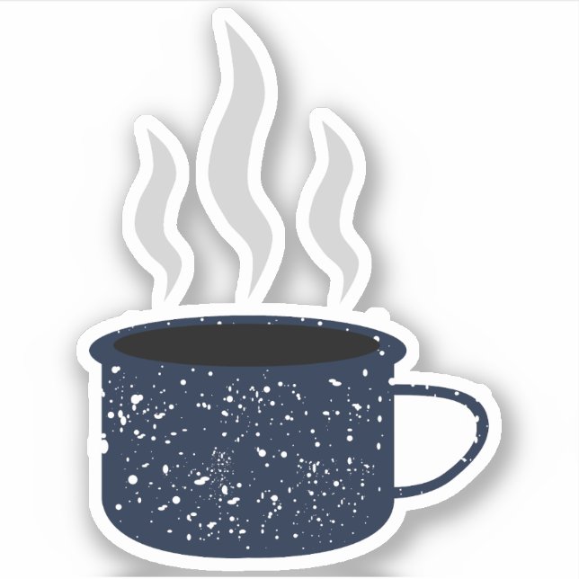 Enamel Speckled Tin Camp Cup Mug Sticker (Front)