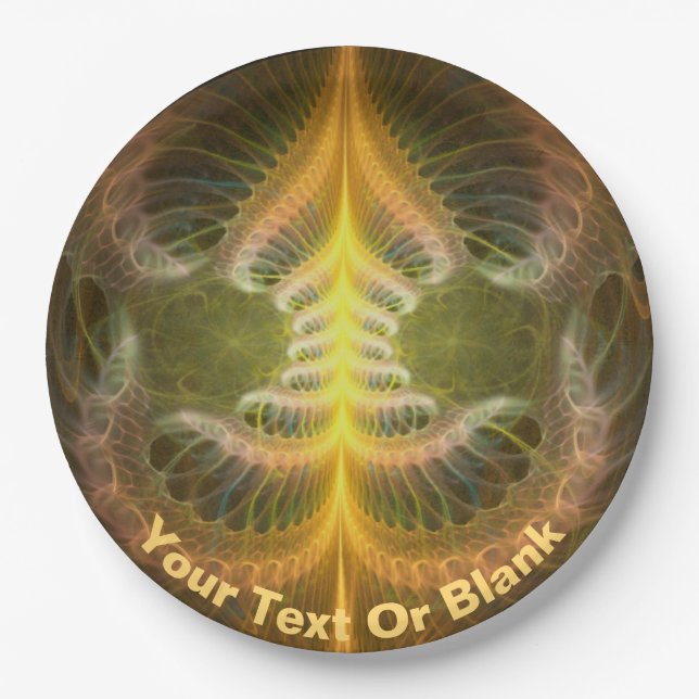 Enameled Brass Tray Paper Plates (Front)