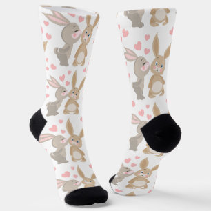 Enamored Bunnies Socks
