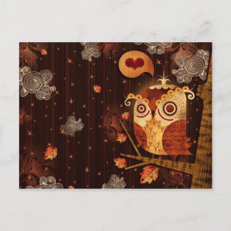 Enamored Owl Postcard